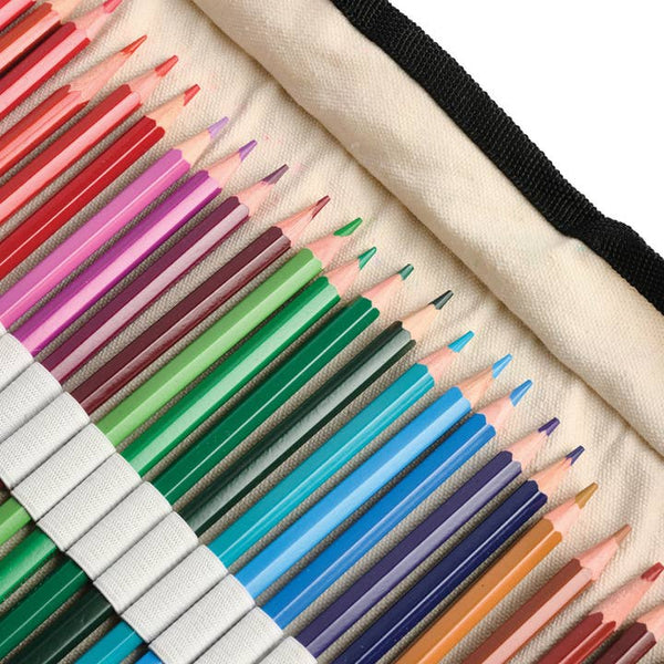 Elseware: Watercolor Pencils - 36 Colors with Eco-Friendly Canvas Wrap