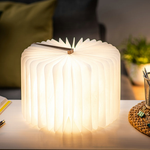 Linen Fabric Smart Book Light - Large - Urban Gray