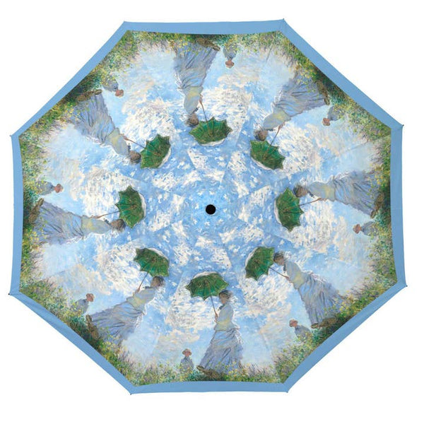 Monet "Woman w/ Parasol" Folding Travel Umbrella