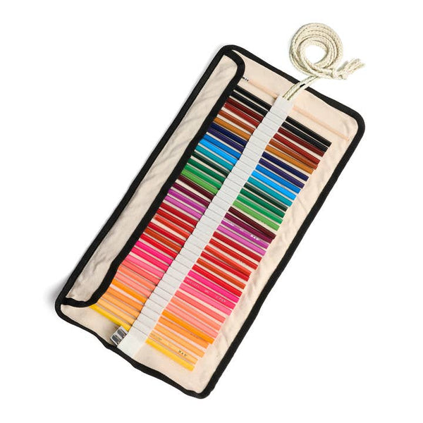 Elseware: Watercolor Pencils - 36 Colors with Eco-Friendly Canvas Wrap