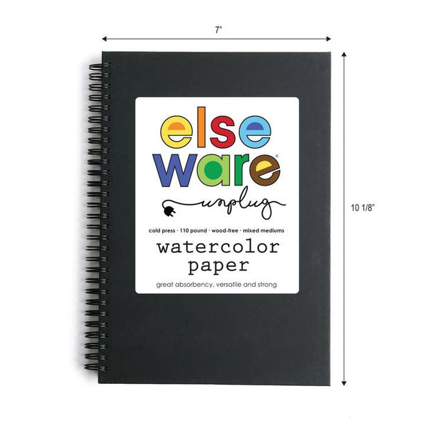 Elseware: Watercolor Paper Pad - Large - 7x10in - 110lb Cotton Rag