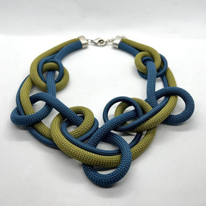 Joy: A Bold Avant-Garde Statement Rope Knotted Necklace