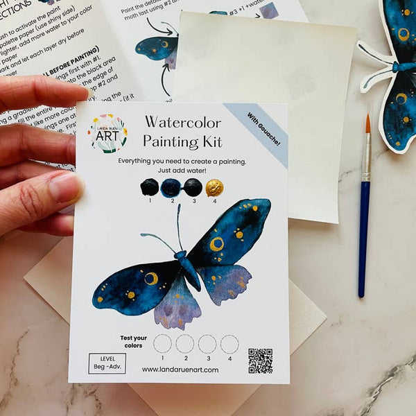 Watercolor Kit: Midnight Moth