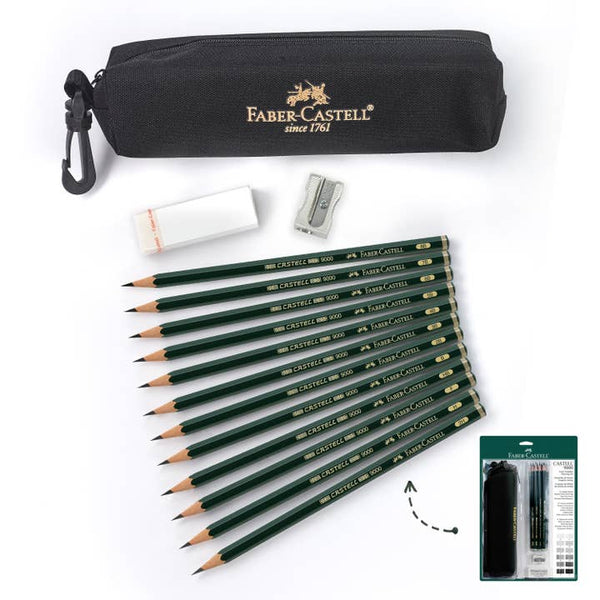 Castell 9000 Artist Graphite Drawing Set with Carry Case