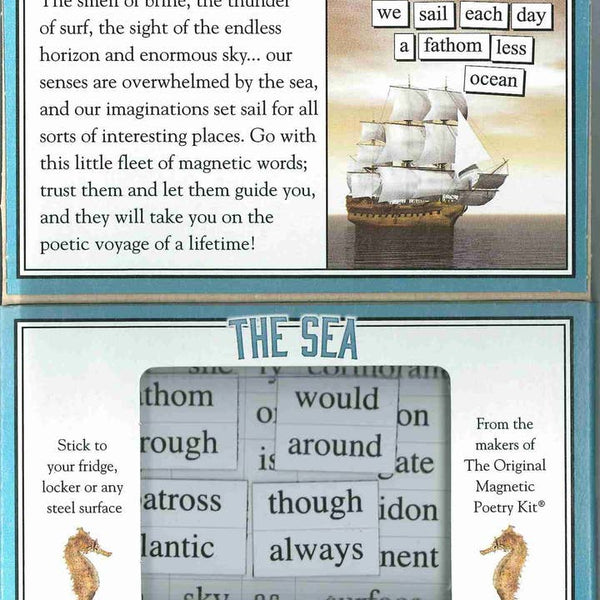 The Sea Magnetic Poetry Kit