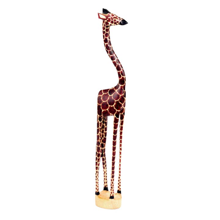 Jacaranda Long Leg Giraffe Sculpture - 17"H