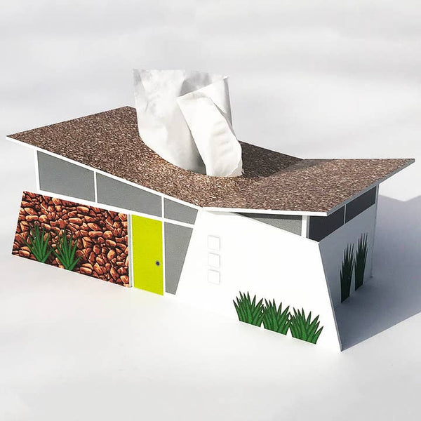 Midcentury Tissue Box Cover - Ranch Club Estates
