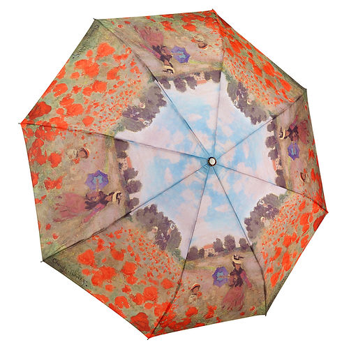 Folding Umbrella - Monet Poppy Field
