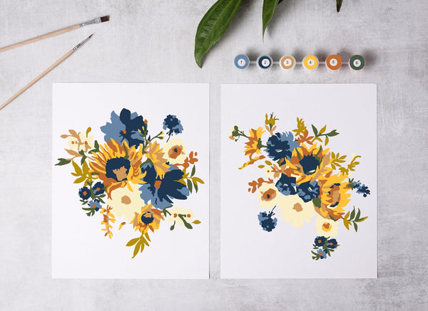 Paint-By-Numbers Kit - Sunflower Garden
