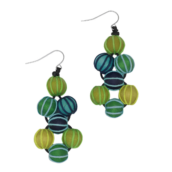 Green Pamela Berries Earrings