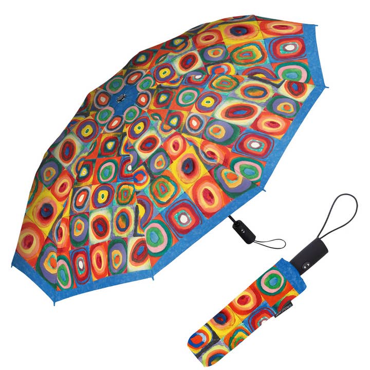 Kandinsky "Circles" Folding Travel Umbrella