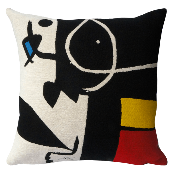Miro Pillow: Woman Bird - 1976