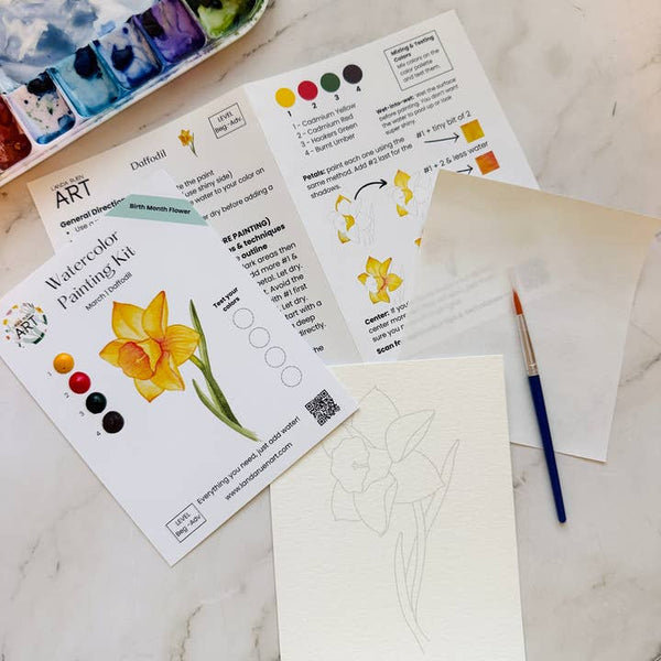 Watercolor Kit: Daffodil