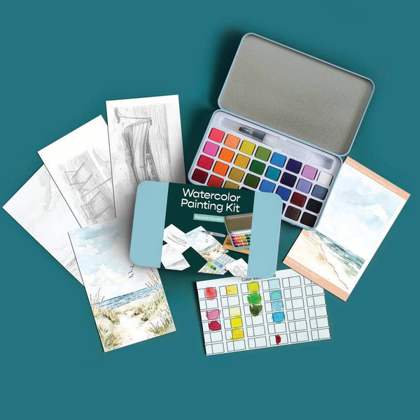 Seaside Studies Watercolor Painting Kit