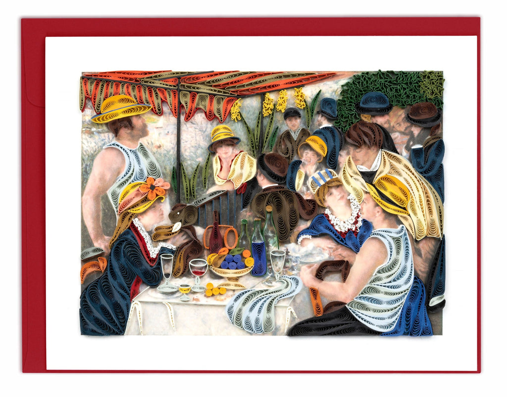 Quilled - The Luncheon of the Boating Party Notecard