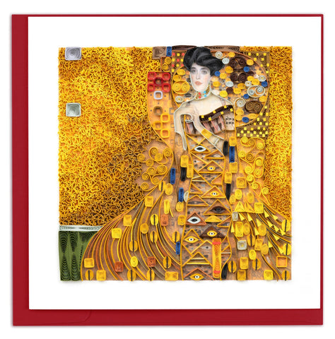 Quilled - The Lady in Gold Notecard