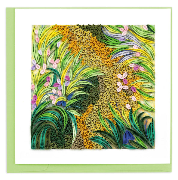 Quilled - The Path Through the Irises Notecard
