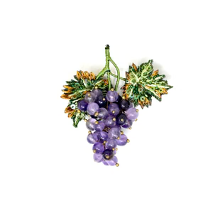 Brooch: Malbec Grapes