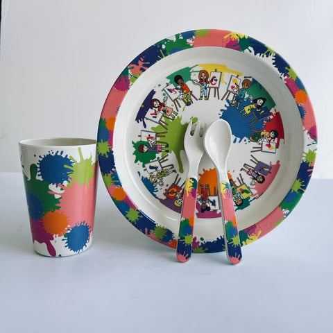 Four-Piece Artists in the Making Mealtime Set for Kids