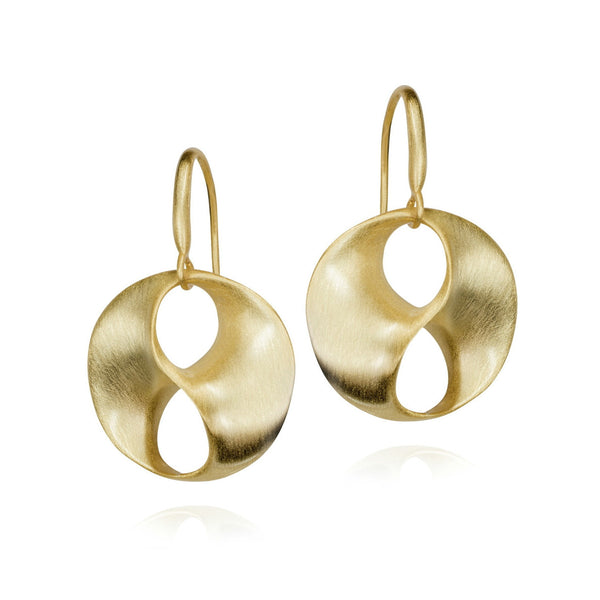 LOVE Earrings in Silver. 18k Gold Vermeil