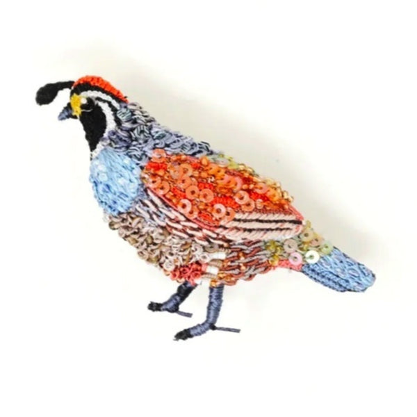 Valley Quail Brooch