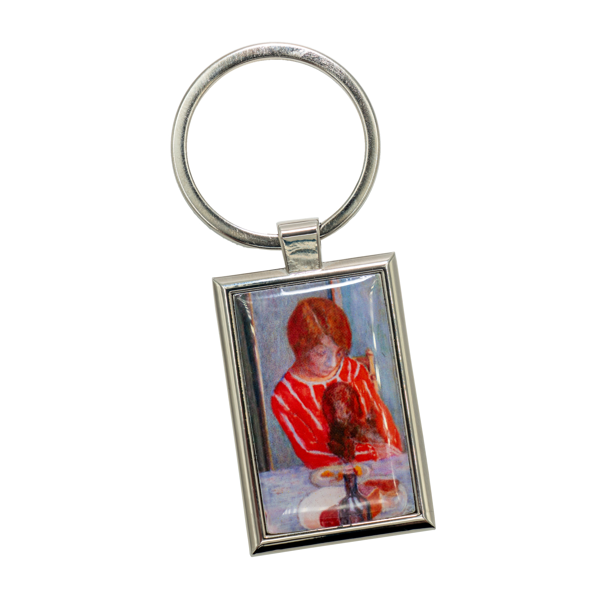 Woman with Dog Key Chain