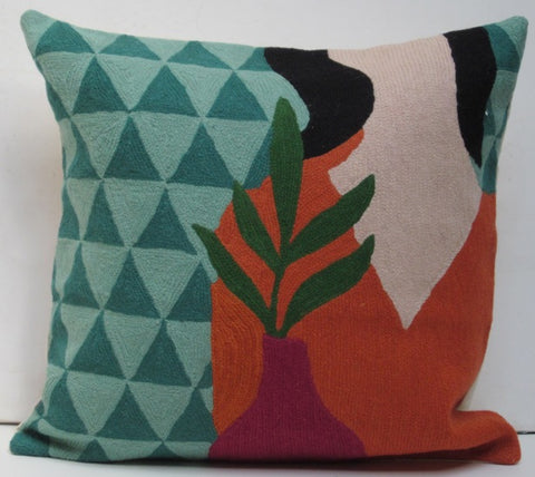 Matisse Bud Vase Silhouette Pillow