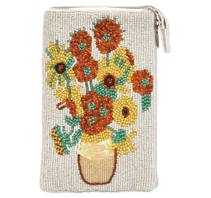 One of the world’s most famous paintings, Sunflowers, by artist Vincent Van Gogh has been transformed into this gorgeous hand beaded Club Bag. The perfect for the fashion accessory lover in your life.