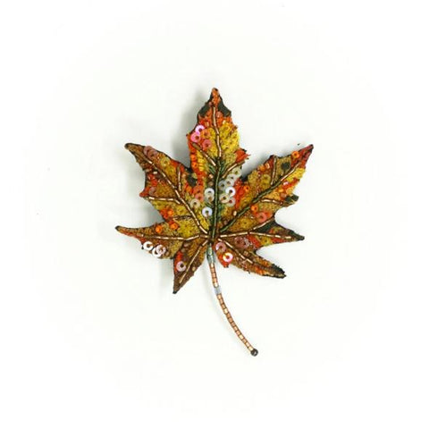North Wind Maple Leaf Brooch